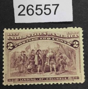 US STAMPS #231 VAR. BROKEN HAT  MINT OG H  LOT #26557