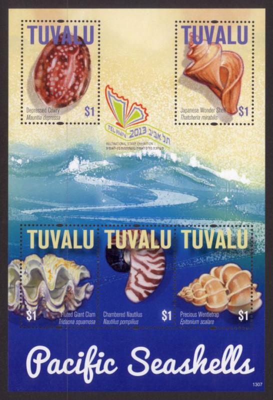 Tuvalu Sc# 1246 MNH Pacific Shells (M/S)