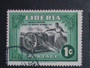 ​LIBERIA-1947 SC#301-4,C57  125TH ANNIV: DEFENCE OF MONROVIA-1822 CTO VF