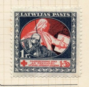 Latvia 1920 Early Issue Fine Mint Hinged 1R. NW-184027