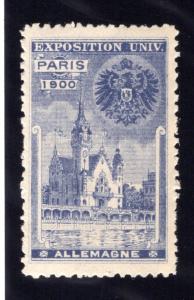 Universal Exposition GERMANY Exhibit poster stamp/label MNHOG