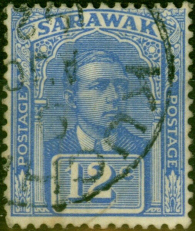 Sarawak 1922 12c Bright Blue SG70 Fine Used