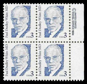 PCBstamps   US #2170 CW 12c(4x3c)Dr. Paul D. White, MNH, (CW-2)