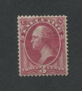 1873 United States Executive Official Stamp #O12 Mint VF Regummed Certified