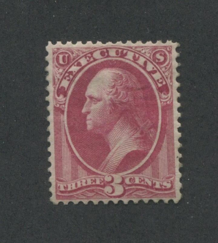 1873 United States Executive Official Stamp #O12 Mint VF Regummed Certified