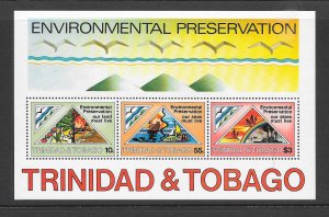 TRINIDAD & TOBAGO #347a ENVIRONMENTAL PRESERVATION S/S MNH