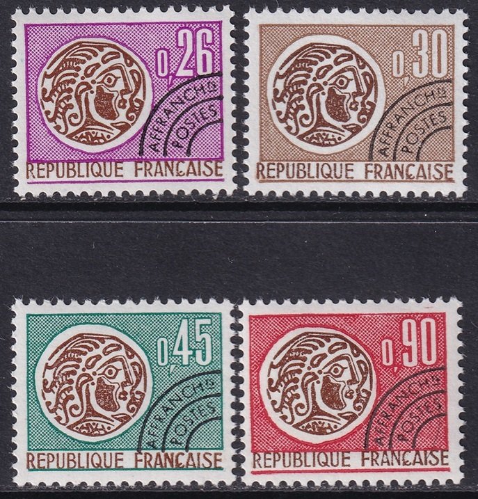 France 1971 Sc 1315-8 precancelled set MNH**