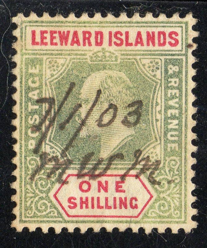 Leeward Islands Sc #26 Used Manuscript Cancel