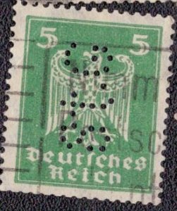 Germany 331 1924 Used Perfin
