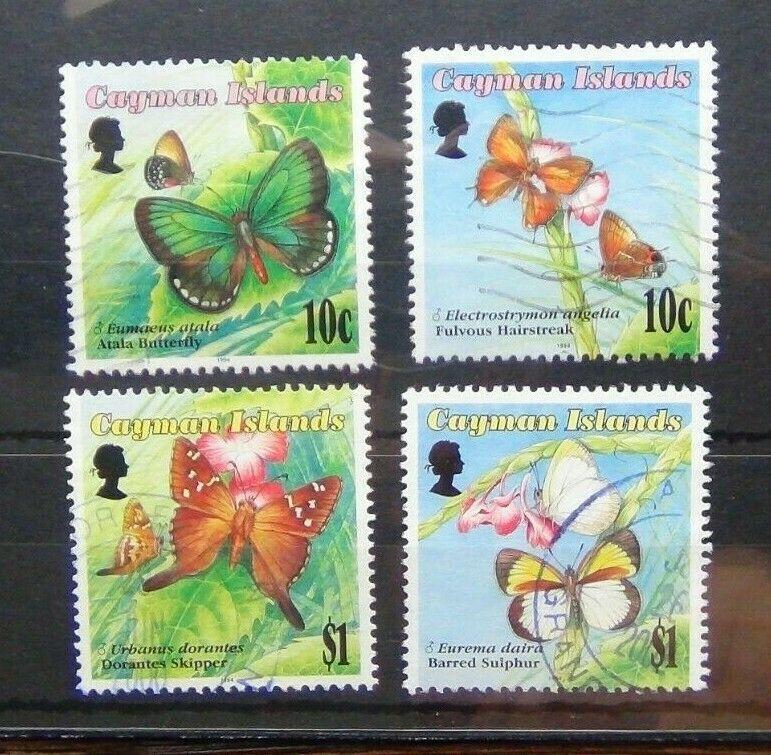 Cayman Islands 1994 Butterflies set Used 