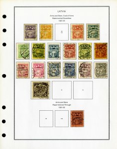 Latvia Clean Mint & Used 1918 to 2000 Rare Stamp Collection