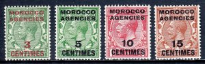 Morocco Agencies - Scott #401//404 - MH - Some curling on hinges - SCV $8.20