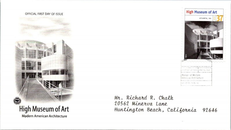 FDC 2005 SC #3910 High Museum Of Art - Las Vegas NV - Single - J2895