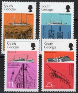 ZAYIX - South Georgia 44-47 MNH 'Discovery' Biological Investigation 041123-S05