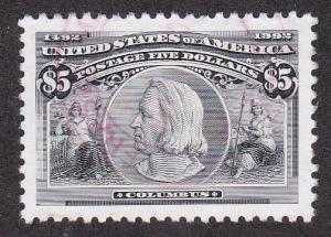 U.S. # 2629, Five Dollar Columbus, Used