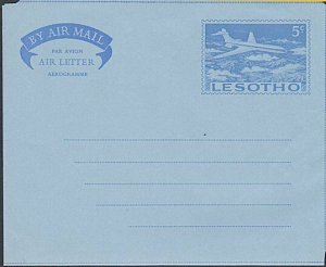 LESOTHO 5c aerogramme unused................................................L231