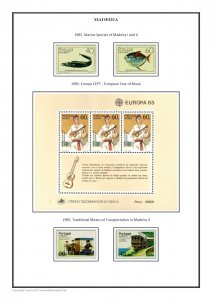 Madeira Islands 1868-2022 PDF (DIGITAL)  STAMP ALBUM PAGES