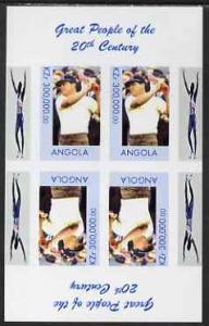 Angola 1999 Great People of the 20th Century - Lee Trevin...