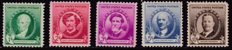 United States 1940 Famous American Issue Complete (35) Scott 859-893 All VF/NH