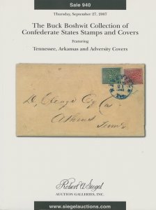 Buck Boshwit, Confederate States, Robert A. Siegel, Sale 940, Sept . 27, 2007 