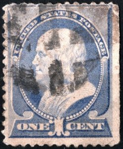 SC#212 1¢ Benjamin Franklin (1887) Used