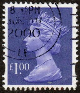 Great Britain  #MH279  Used  Phosphor 2B violet  CV $3.00