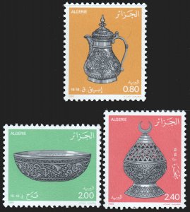 Algeria #761-763  MNH - Metalware (1985)