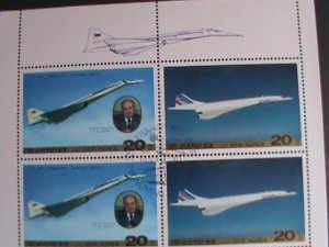 ​KOREA-1987 SC#2659-60- TUPOLEV TU-144 & CONCORDE JETLINERS CTO FULL SHEET- VF