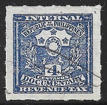 PHILIPPINES 1970 4c ARMS Documentary Revenue Bft 92 VFU