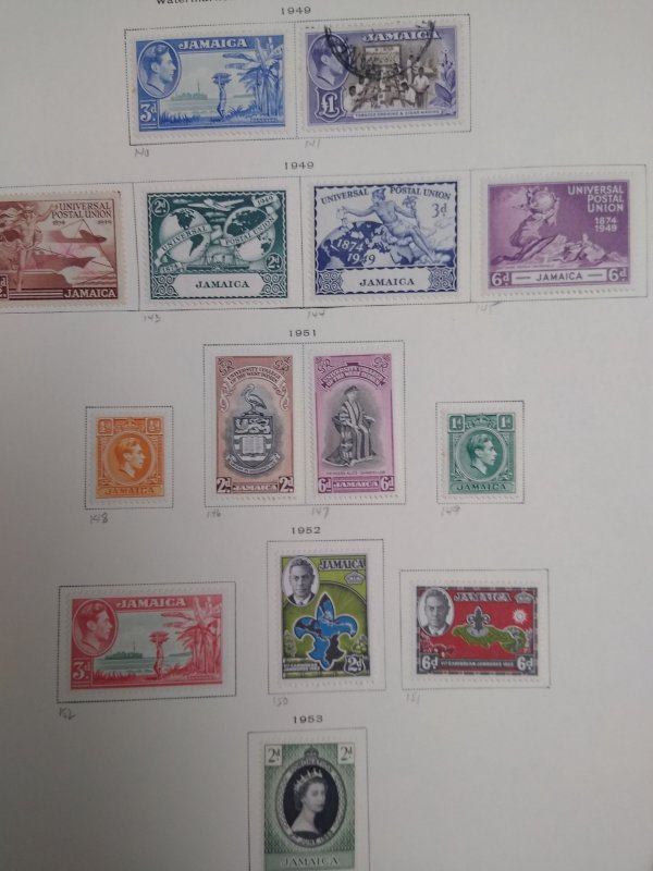 collection on pages Jamaica 1938-53 PS: CV $147