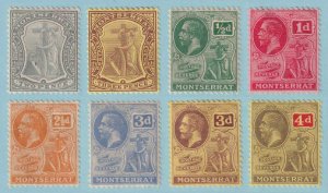 MONTSERRAT - GROUP OF 8  MINT HINGED OG * STAMPS - NO FAULTS VERY FINE! - P907