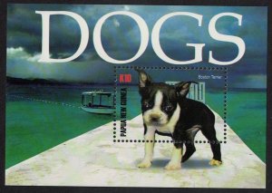 Papua NG Boston Terrier Dog MS 2005 MNH SC#1201 SG#MS1113