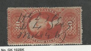 United States, Postage Stamp, #R98c Used, 1862 Revenue