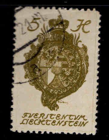 LIECHTENSTEIN Scott 32 Used istamp from 1920 set