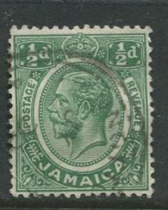 Jamaica -Scott 101 - KGV Definitive - 1927 - Used - Single 1/2p Stamp