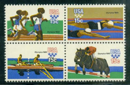 1791-1794 15c Summer Olympics Fine MNH