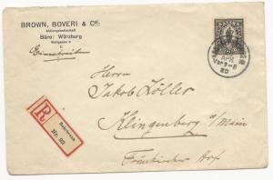 German States Bavaria Scott #255 on ADV Cover Klingenberg April 28, 1920