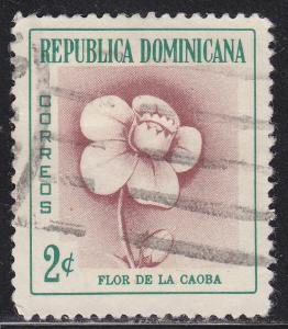 Dominican Republic 489  Mahogany Flower 1957