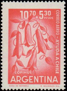 Argentina #CB23-CB24, Complete Set(2), 1960, Flowers, Never Hinged