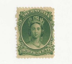 Nova Scotia  Sc #11   8 1/2 c  deep green NH VF