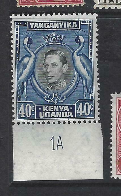 KENYA, UGANDA, TANGANYIKA   (PP1303B)  KGI 40C BIRD PLATE 1A SG 143  MNH