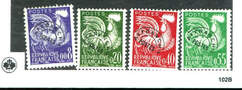 FRANCE #952-55 MINT FVF OG LH Cat $34