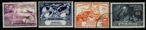 MALAYA KELANTAN SG57/60 1949 UPU SET FINE USED