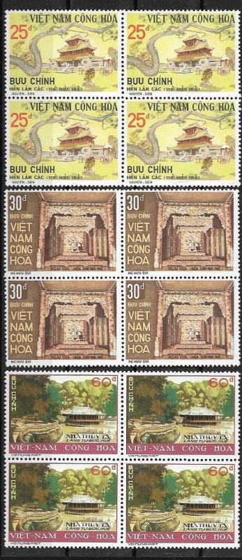 South Vietnam 1975 Historic Sites Block of 4 Rare SC# 501-503 MNH