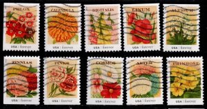 #4754 - 4763 Vintage Seed Packets set/10 (Off Paper) - Used