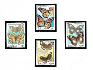 Tokelau Is 213-16 MNH 1995 Butterflies   (KA)