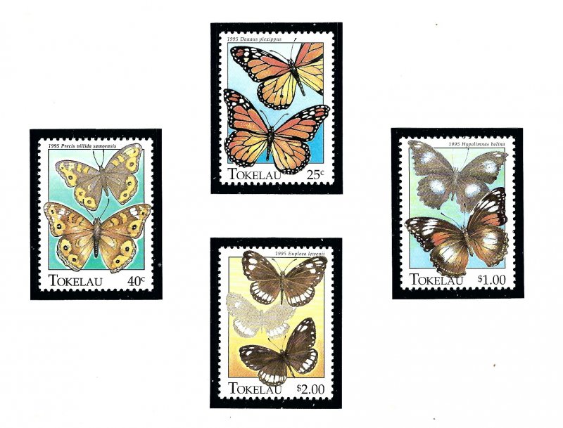 Tokelau Is 213-16 MNH 1995 Butterflies   (KA)