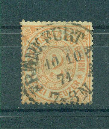 Germany-North German Confederation sc#20 used cat $110.00