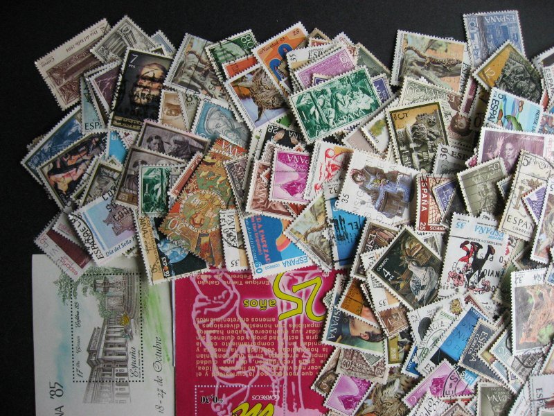 SPAIN 400 nice mixture (duplicates,mixed cond) lots of commemoratives are here! 