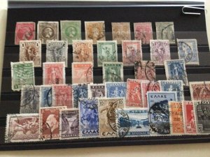 Greece mixed used stamps A10487